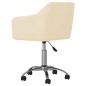Esszimmerstühle 2 Stk. Drehbar Creme Stoff Esszimmerstühle 2 Stk. Drehbar Creme Stoff