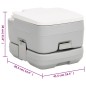 vidaXL Tragbare Campingtoilette mit Waschbecken vidaXL Tragbare Campingtoilette mit Waschbecken