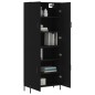 vidaXL Highboard Schwarz 69,5x34x180 cm Holzwerkstoff vidaXL Highboard Schwarz 69,5x34x180 cm Holzwerkstoff