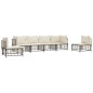 vidaXL 6-tlg. Garten-Lounge-Set mit Kissen Anthrazit Poly Rattan vidaXL 6-tlg. Garten-Lounge-Set mit Kissen Anthrazit Poly Rattan