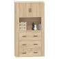 vidaXL Highboard Sonoma-Eiche Holzwerkstoff vidaXL Highboard Sonoma-Eiche Holzwerkstoff