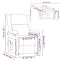 Massagesessel Dunkelbraun Kunstleder und Stoff Massagesessel Dunkelbraun Kunstleder und Stoff