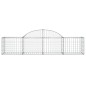 vidaXL Gabionen mit Hochbogen 13 Stk. 200x50x40/60 cm Verzinktes Eisen vidaXL Gabionen mit Hochbogen 13 Stk. 200x50x40/60 cm Verzinktes Eisen