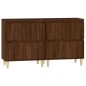 vidaXL Sideboards 2 Stk. Braun Eichen-Optik 60x35x70 cm Holzwerkstoff vidaXL Sideboards 2 Stk. Braun Eichen-Optik 60x35x70 cm Holzwerkstoff