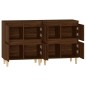 vidaXL Sideboards 2 Stk. Braun Eichen-Optik 60x35x70 cm Holzwerkstoff vidaXL Sideboards 2 Stk. Braun Eichen-Optik 60x35x70 cm Holzwerkstoff