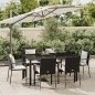 vidaXL 7-tlg. Garten-Essgruppe mit Kissen Schwarz Poly Rattan vidaXL 7-tlg. Garten-Essgruppe mit Kissen Schwarz Poly Rattan