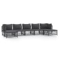 vidaXL 7-tlg. Garten-Lounge-Set mit Kissen Anthrazit Stahl vidaXL 7-tlg. Garten-Lounge-Set mit Kissen Anthrazit Stahl