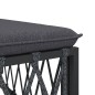 vidaXL 7-tlg. Garten-Lounge-Set mit Kissen Anthrazit Stahl vidaXL 7-tlg. Garten-Lounge-Set mit Kissen Anthrazit Stahl