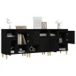 vidaXL Sideboards 3 Stk. Schwarz 60x35x70 cm Holzwerkstoff vidaXL Sideboards 3 Stk. Schwarz 60x35x70 cm Holzwerkstoff