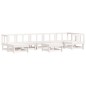 vidaXL 8-tlg. Garten-Lounge-Set mit Kissen Weiß Massivholz vidaXL 8-tlg. Garten-Lounge-Set mit Kissen Weiß Massivholz