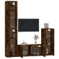 vidaXL 4-tlg. TV-Schrank-Set Räuchereiche Holzwerkstoff vidaXL 4-tlg. TV-Schrank-Set Räuchereiche Holzwerkstoff