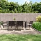 vidaXL 7-tlg. Garten-Essgruppe mit Kissen Poly Rattan und Stahl vidaXL 7-tlg. Garten-Essgruppe mit Kissen Poly Rattan und Stahl