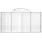 vidaXL Gabionen mit Hochbogen 15Stk. 200x30x100/120cm Verzinktes Eisen vidaXL Gabionen mit Hochbogen 15Stk. 200x30x100/120cm Verzinktes Eisen