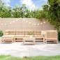 vidaXL 8-tlg. Garten-Lounge-Set mit Kissen Massivholz vidaXL 8-tlg. Garten-Lounge-Set mit Kissen Massivholz