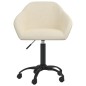 Esszimmerstühle 2 Stk. Drehbar Creme Samt Esszimmerstühle 2 Stk. Drehbar Creme Samt
