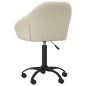 Esszimmerstühle 2 Stk. Drehbar Creme Samt Esszimmerstühle 2 Stk. Drehbar Creme Samt