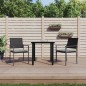 vidaXL 3-tlg. Garten-Essgruppe mit Kissen Poly Rattan und Stahl vidaXL 3-tlg. Garten-Essgruppe mit Kissen Poly Rattan und Stahl