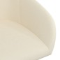 Esszimmerstühle 2 Stk. Drehbar Creme Samt Esszimmerstühle 2 Stk. Drehbar Creme Samt