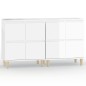 vidaXL Sideboards 2 Stk. Hochglanz-Weiß 60x35x70 cm Holzwerkstoff vidaXL Sideboards 2 Stk. Hochglanz-Weiß 60x35x70 cm Holzwerkstoff