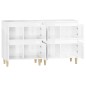 vidaXL Sideboards 2 Stk. Hochglanz-Weiß 60x35x70 cm Holzwerkstoff vidaXL Sideboards 2 Stk. Hochglanz-Weiß 60x35x70 cm Holzwerkstoff
