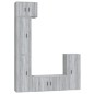 vidaXL 5-tlg. TV-Schrank-Set Grau Sonoma Holzwerkstoff vidaXL 5-tlg. TV-Schrank-Set Grau Sonoma Holzwerkstoff
