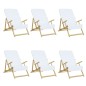 vidaXL Strandtücher 6 Stk. Weiß 60x135 cm Stoff 400 GSM vidaXL Strandtücher 6 Stk. Weiß 60x135 cm Stoff 400 GSM