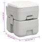 vidaXL Tragbare Campingtoilette mit Waschbecken und Wasserbehälter vidaXL Tragbare Campingtoilette mit Waschbecken und Wasserbehälter