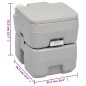 vidaXL Tragbare Campingtoilette mit Waschbecken und Wasserbehälter vidaXL Tragbare Campingtoilette mit Waschbecken und Wasserbehälter
