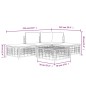 vidaXL 5-tlg. Garten-Lounge-Set mit Kissen Anthrazit Poly Rattan vidaXL 5-tlg. Garten-Lounge-Set mit Kissen Anthrazit Poly Rattan