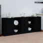 vidaXL Sideboards 3 Stk. Schwarz Holzwerkstoff vidaXL Sideboards 3 Stk. Schwarz Holzwerkstoff