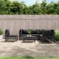vidaXL 6-tlg. Garten-Lounge-Set mit Kissen Anthrazit Stahl vidaXL 6-tlg. Garten-Lounge-Set mit Kissen Anthrazit Stahl