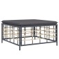 vidaXL 4-tlg. Garten-Lounge-Set mit Kissen Anthrazit Poly Rattan vidaXL 4-tlg. Garten-Lounge-Set mit Kissen Anthrazit Poly Rattan