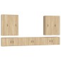 vidaXL 7-tlg. TV-Schrank-Set Sonoma-Eiche Holzwerkstoff vidaXL 7-tlg. TV-Schrank-Set Sonoma-Eiche Holzwerkstoff