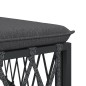 vidaXL 5-tlg. Garten-Lounge-Set mit Kissen Anthrazit Stahl vidaXL 5-tlg. Garten-Lounge-Set mit Kissen Anthrazit Stahl