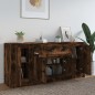 vidaXL Sideboards 3 Stk. Räuchereiche Holzwerkstoff vidaXL Sideboards 3 Stk. Räuchereiche Holzwerkstoff