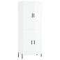 Highboard Hochglanz-Weiß 69,5x34x180 cm Holzwerkstoff Highboard Hochglanz-Weiß 69,5x34x180 cm Holzwerkstoff