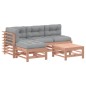 vidaXL 5-tlg. Garten-Lounge-Set mit Kissen Massivholz Douglasie vidaXL 5-tlg. Garten-Lounge-Set mit Kissen Massivholz Douglasie