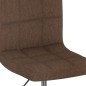 Esszimmerstühle 2 Stk. Drehbar Braun Stoff Esszimmerstühle 2 Stk. Drehbar Braun Stoff
