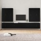 vidaXL 8-tlg. TV-Schrank-Set Schwarz Holzwerkstoff vidaXL 8-tlg. TV-Schrank-Set Schwarz Holzwerkstoff