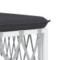 vidaXL 6-tlg. Garten-Lounge-Set mit Kissen Weiß Stahl vidaXL 6-tlg. Garten-Lounge-Set mit Kissen Weiß Stahl