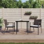 vidaXL 3-tlg. Garten-Essgruppe mit Kissen Poly Rattan und Stahl vidaXL 3-tlg. Garten-Essgruppe mit Kissen Poly Rattan und Stahl