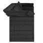 vidaXL 4-tlg. Garten-Sofagarnitur mit Kissen Schwarz Poly Rattan vidaXL 4-tlg. Garten-Sofagarnitur mit Kissen Schwarz Poly Rattan