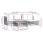 vidaXL 5-tlg. Garten-Lounge-Set mit Kissen Anthrazit Stahl vidaXL 5-tlg. Garten-Lounge-Set mit Kissen Anthrazit Stahl