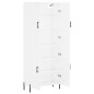 Highboard Hochglanz-Weiß 69,5x34x180 cm Holzwerkstoff Highboard Hochglanz-Weiß 69,5x34x180 cm Holzwerkstoff