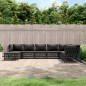 vidaXL 8-tlg. Garten-Lounge-Set mit Kissen Anthrazit Stahl vidaXL 8-tlg. Garten-Lounge-Set mit Kissen Anthrazit Stahl
