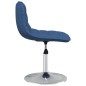 Esszimmerstühle 2 Stk. Drehbar Blau Stoff Esszimmerstühle 2 Stk. Drehbar Blau Stoff