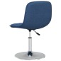 Esszimmerstühle 2 Stk. Drehbar Blau Stoff Esszimmerstühle 2 Stk. Drehbar Blau Stoff