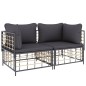 vidaXL Ecksofas mit Kissen 2 Stk. Modular Poly Rattan vidaXL Ecksofas mit Kissen 2 Stk. Modular Poly Rattan