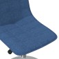 Esszimmerstühle 2 Stk. Drehbar Blau Stoff Esszimmerstühle 2 Stk. Drehbar Blau Stoff
