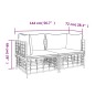 vidaXL Ecksofas mit Kissen 2 Stk. Modular Poly Rattan vidaXL Ecksofas mit Kissen 2 Stk. Modular Poly Rattan